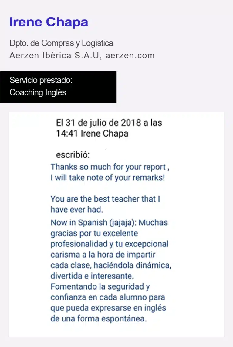 Opinión de Irene Chapa, Aerzen Ibérica, sobre Learndix